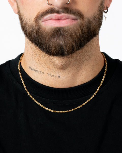 3MM ROPE CHAIN - GOLD