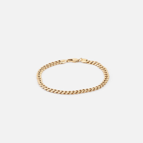 5MM CUBAN BRACELET - GOLD